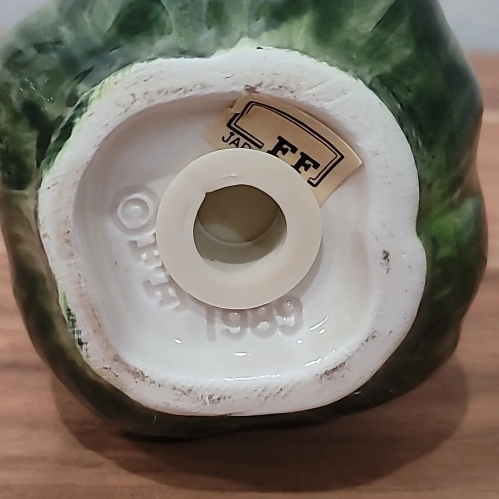 Fitz and Floyd Purple and Green Ceramic Artichoke - Picture 2 of 3